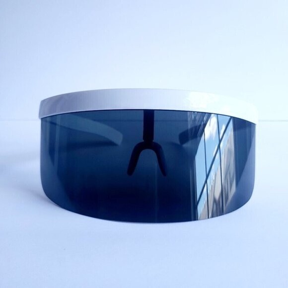 Oversized Fashion Sun Visor Unisex Sunglasses UV Lens - Picture 4 of 6